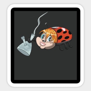 Lit ladybug Sticker